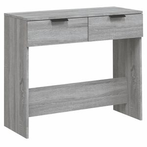 vidaXL Konzolov&yacute; stolek &scaron;ed&yacute; sonoma 90 x 36 x 75 cm kompozitn&iacute; dřevo