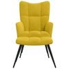 vidaXL Relaxační křeslo s taburetkou, hořčicově žluté sametové