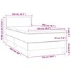 vidaXL Box spring postel s matrac&iacute; tmavě modr&aacute; 100x200 cm samet