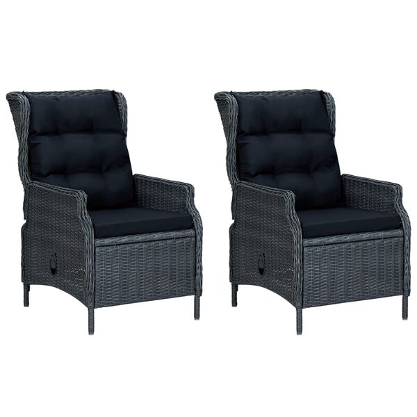 vidaXL 7d&iacute;ln&yacute; zahradn&iacute; j&iacute;deln&iacute; set tmavě &scaron;ed&yacute;