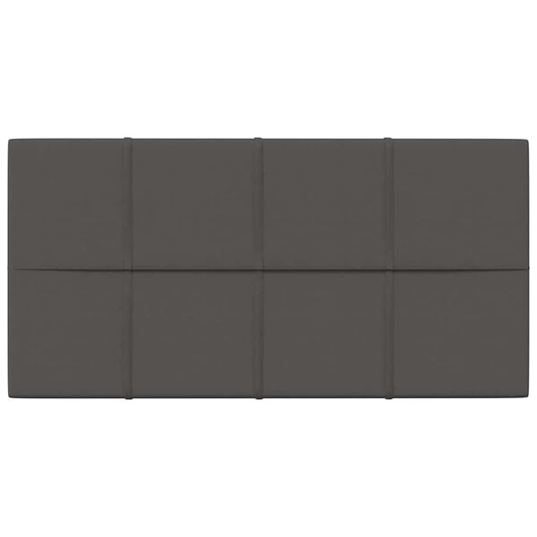 vidaXL N&aacute;stěnn&eacute; panely 12 ks tmavě &scaron;ed&eacute; 60 x 30 cm textil 2,16 m&sup2;