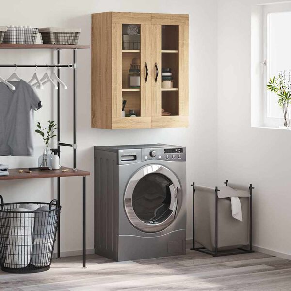 vidaXL N&aacute;stěnn&aacute; skř&iacute;ňka dub sonoma 69,5 x 34 x 90 cm kompozitn&iacute; dřevo