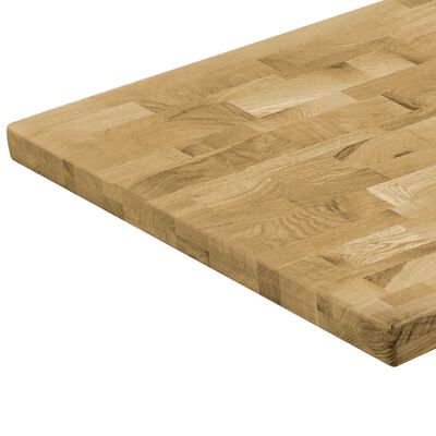 vidaXL Stolní deska masivní dubové dřevo obdélníková 44 mm 120 x 60 cm
