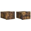 vidaXL N&aacute;stěnn&yacute; nočn&iacute; stolek 2 pcs Kouřov&yacute; dub 33 x 34,5 x 24 cm