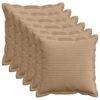 vidaXL Povlak na pol&scaron;t&aacute;ř 6 ks HOUTEN Hněd&aacute; 30 x 30 cm man&scaron;estr