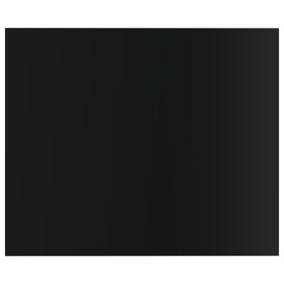 vidaXL Přídavné police 4 ks černé vysoký lesk 60x50x1,5 cm dřevotříska