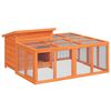vidaXL Kr&aacute;l&iacute;k&aacute;rna hněd&aacute; 144 x 123 x 67,5 cm masivn&iacute; borov&eacute; dřevo