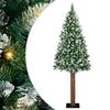 vidaXL &Uacute;zk&yacute; v&aacute;nočn&iacute; stromeček s 300 LED diodami Zelen&aacute; 210 cm
