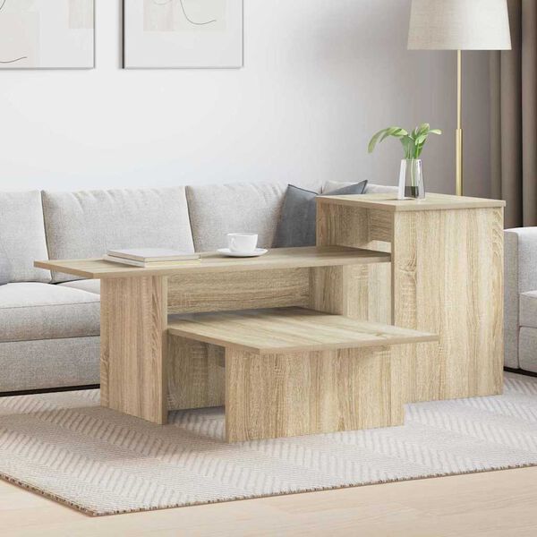 vidaXL Konzolov&yacute; stolek Sonoma dub 91,5 x 35 x 38,5 cm