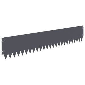 vidaXL Okraj tr&aacute;vn&iacute;ku 10 pcs 103 x 20 cm Ocel Antracitov&aacute;