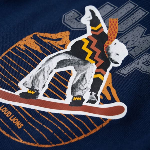 Dětsk&aacute; mikina s kapuc&iacute; n&aacute;mořnick&aacute; modr&aacute; 116