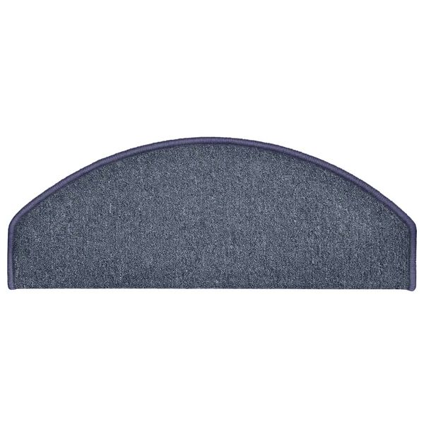 vidaXL Schodov&eacute; rohože 30 ks 65 x 24 x 4 cm tmavě &scaron;ed&eacute; a modr&eacute;, půlkulat&eacute;, velk&eacute;