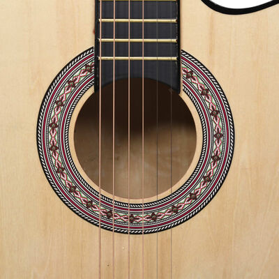 vidaXL Folková akustická kytara s výřezem 6 strun 38" lipové dřevo