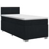 vidaXL Postel boxspring s matrac&iacute; s čelo Čern&aacute; 80 x 200 cm Textil