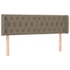 vidaXL Čelo postele typu u&scaron;&aacute;k taupe 163 x 16 x 78/88 cm textil