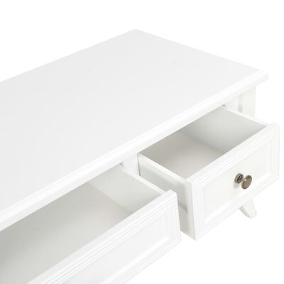 280048 vidaXL TV Cabinet White 100x35x35 cm Wood