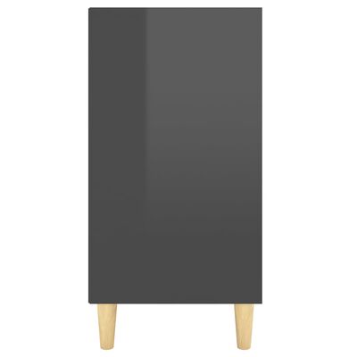 vidaXL Příborník šedý s vysokým leskem 103,5 x 35 x 70 cm dřevotříska