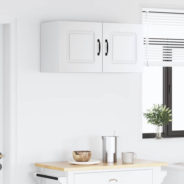 vidaXL Kuchyňsk&aacute; skř&iacute;ň Kalmar B&iacute;l&aacute; 80 x 31 x 40 cm kompozitn&iacute; dřevo