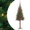 vidaXL &Uacute;zk&yacute; v&aacute;nočn&iacute; stromeček Zelen&aacute; 150 cm