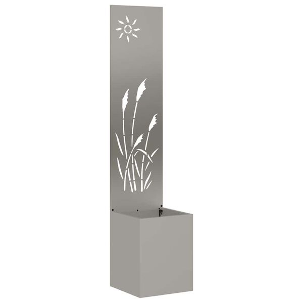 vidaXL Soukrom&iacute; na zahradě Rezav&aacute; 32 x 140 cm Povětrnostně odoln&aacute; ocel