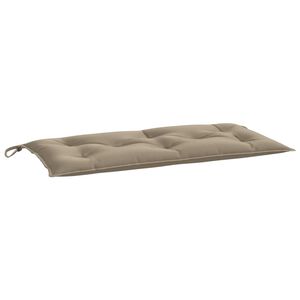 vidaXL Podu&scaron;ka na zahradn&iacute; lavici taupe 110x50x7 cm oxfordsk&aacute; l&aacute;tka