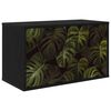 vidaXL N&aacute;stěnn&aacute; TV skř&iacute;ň ELBURG 69 x 33 x 40 cm Čern&yacute; dub