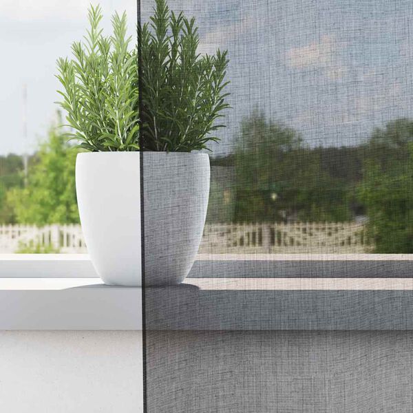 vidaXL Voálové závěsy s průchodkami 2 ks černé 140x175 cm