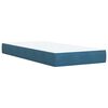 vidaXL Box spring postel s matrac&iacute; modr&aacute; 100 x 200 cm samet