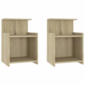 vidaXL Nočn&iacute; stolky 2 ks dub sonoma 40 x 35 x 60 cm kompozitn&iacute; dřevo