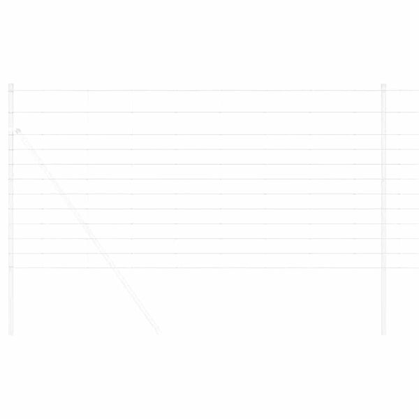 vidaXL Pastevn&iacute; plot Stř&iacute;brn&aacute; 50 x 1,2 m Pozinkovan&aacute; ocel