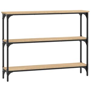 vidaXL Konzolov&yacute; stolek dub sonoma 100 x 22,5 x 75 cm kompozitn&iacute; dřevo