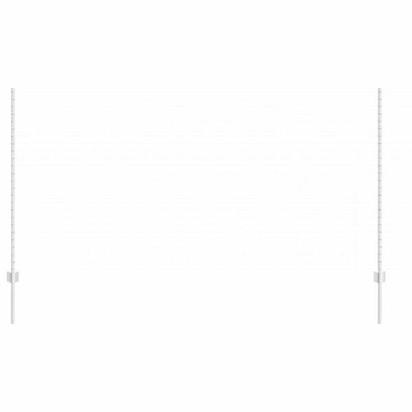 vidaXL Plotov&yacute; sloupek. 11 pcs Stř&iacute;brn&aacute; 140 cm Ocel