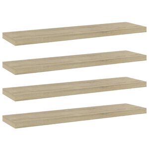 vidaXL Police na knihy 4 ks dub sonoma 40x10x1,5 cm kompozitn&iacute; dřevo