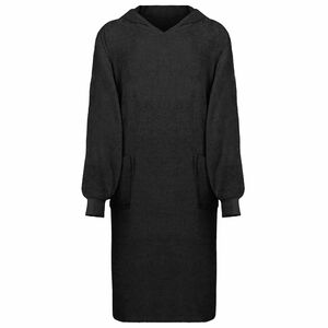 vidaXL Mikina s kapuc&iacute; KINN Čern&aacute; XL Bavlna