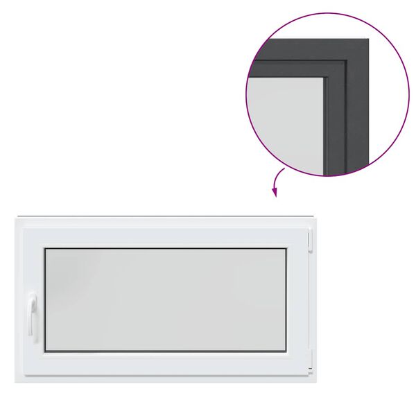 vidaXL Sklepn&iacute; okno RISOR 110x50 cm sklopn&eacute;&otočn&eacute; DIN prav&eacute;