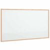 vidaXL Magnetick&aacute; b&iacute;l&aacute; tabule s r&aacute;mem z masivn&iacute;ho borovicov&eacute;ho dřeva 100 x 55 cm