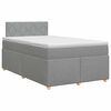 vidaXL Postel boxspring s matrac&iacute; Světle &scaron;ed&aacute; 120 x 190 cm Textil