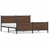 vidaXL Kovov&yacute; r&aacute;m postele bez matrace hněd&yacute; dub 183 x 213 cm