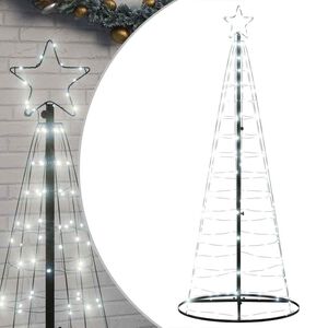 vidaXL LED v&aacute;nočn&iacute; stromek 200 studen&yacute;ch b&iacute;l&yacute;ch LED diod 180 cm