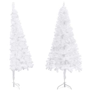 vidaXL Rohov&yacute; uměl&yacute; v&aacute;nočn&iacute; stromek b&iacute;l&yacute; 240 cm PVC