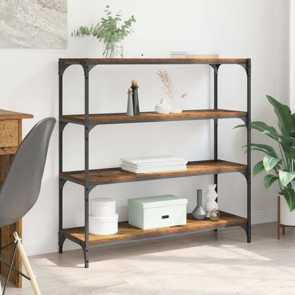 vidaXL Knihovna Star&eacute; dřevo 100 x 33 x 100 cm