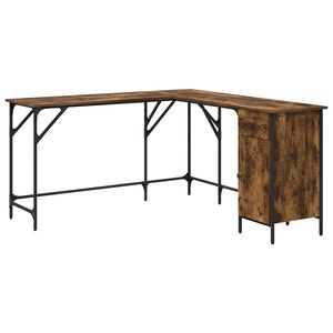 vidaXL Psac&iacute; stůl kouřov&yacute; dub 141 x 141 x 75 cm kompozitn&iacute; dřevo