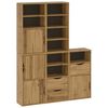 vidaXL Bočn&iacute; skř&iacute;ňky 5 ks "ODDA" 40x24x79 cm Borovicov&yacute; masiv