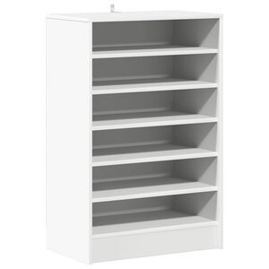 vidaXL Botn&iacute;k b&iacute;l&yacute; 60 x 35 x 92 cm kompozitn&iacute; dřevo