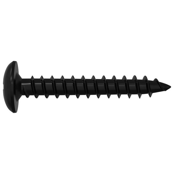 vidaXL Samovrtn&yacute; hřeb&iacute;k 2 pcs Čern&aacute; 4 x 25 mm Ocel