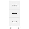 vidaXL Skř&iacute;ň highboard b&iacute;l&aacute; 34,5 x 34 x 180 cm kompozitn&iacute; dřevo