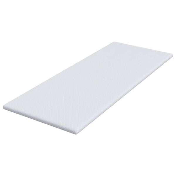 vidaXL Topper na matraci B&iacute;l&aacute; 80 x 200 cm Jacquardov&aacute; tkanina