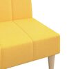 vidaXL 2m&iacute;stn&aacute; rozkl&aacute;dac&iacute; pohovka žlut&aacute; textil