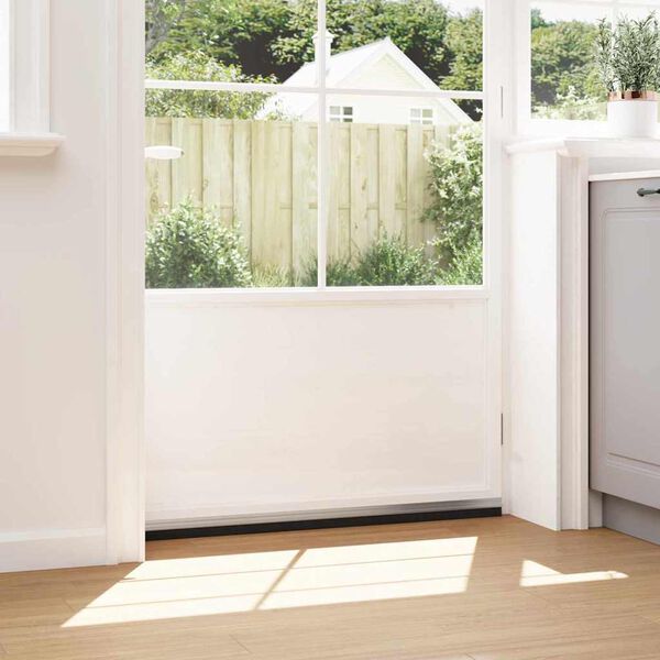 vidaXL Samolepic&iacute; &scaron;těrbiny na dveře 6 pcs Stř&iacute;brn&aacute; 100 cm