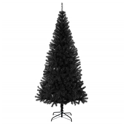 vidaXL Umělý vánoční stromek se stojanem černý 180 cm PVC